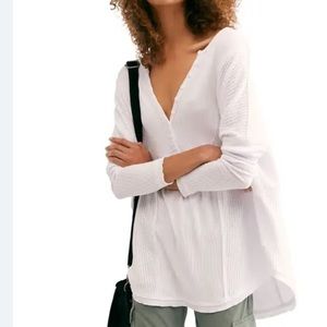 Free People Leo Henley Tee Sz S (4-6)